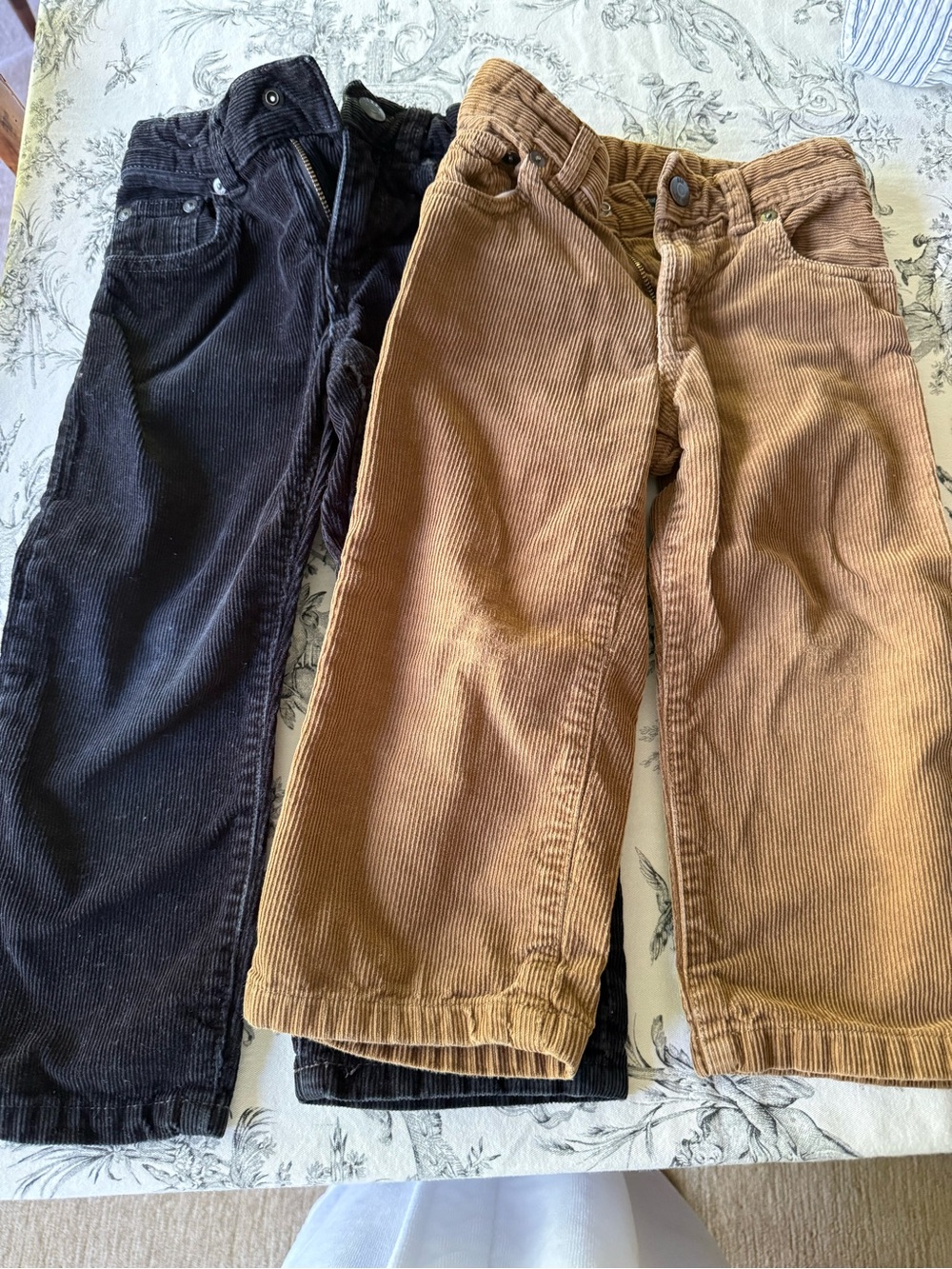 Kids Baby Gap Corduroy Pants - Black and Brown 2 pr. Size 3